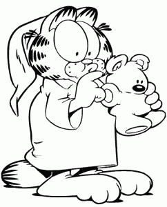 Dibujo para colorear de Garfield