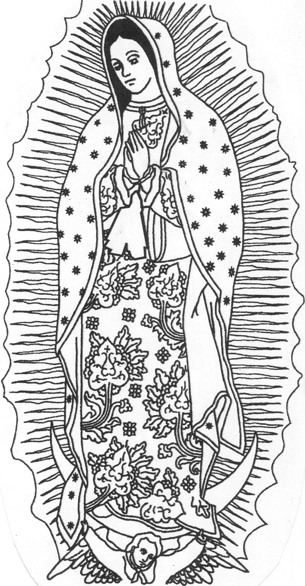 Dibujo Virgen de Guadalupe 1494433865